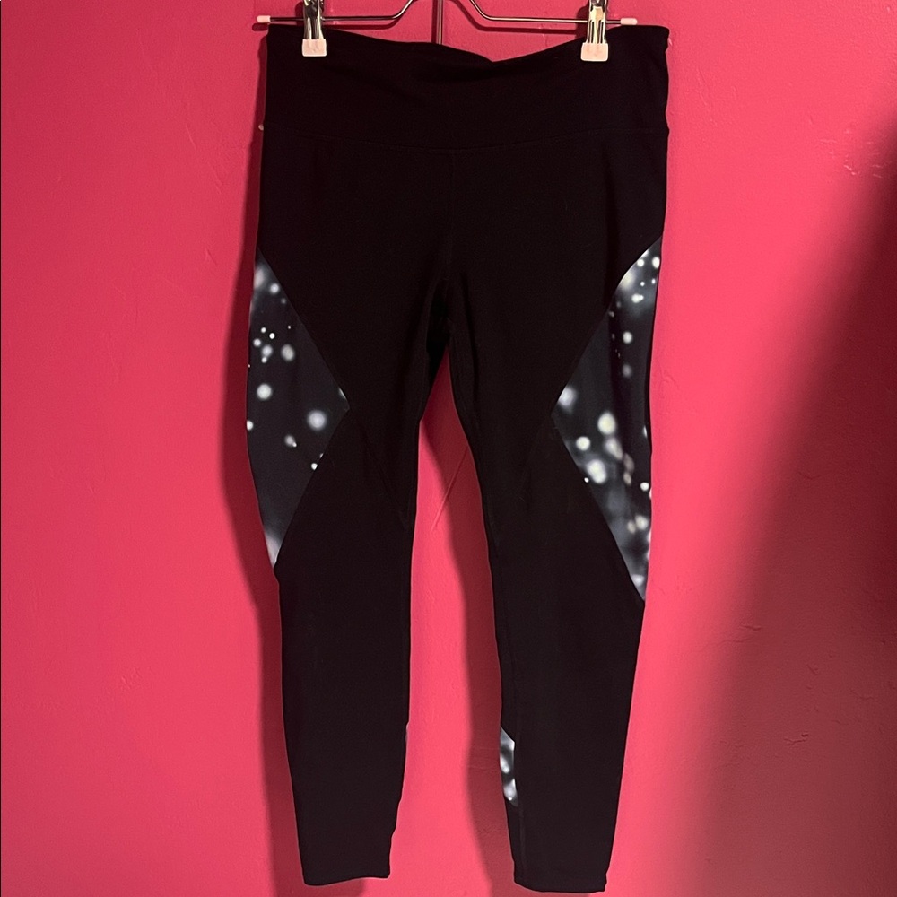 GAP Black and Gray Women's Leggings